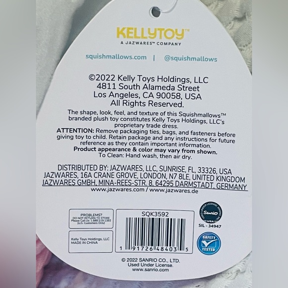 Squishmallow Sanrio Hello Kitty 12” Plushy ice cream with sprinkles Colorful - Picture 8 of 16